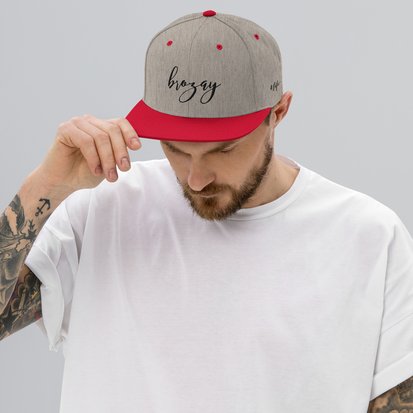 Lux&Life 'Brozay' Script Snapback Hat