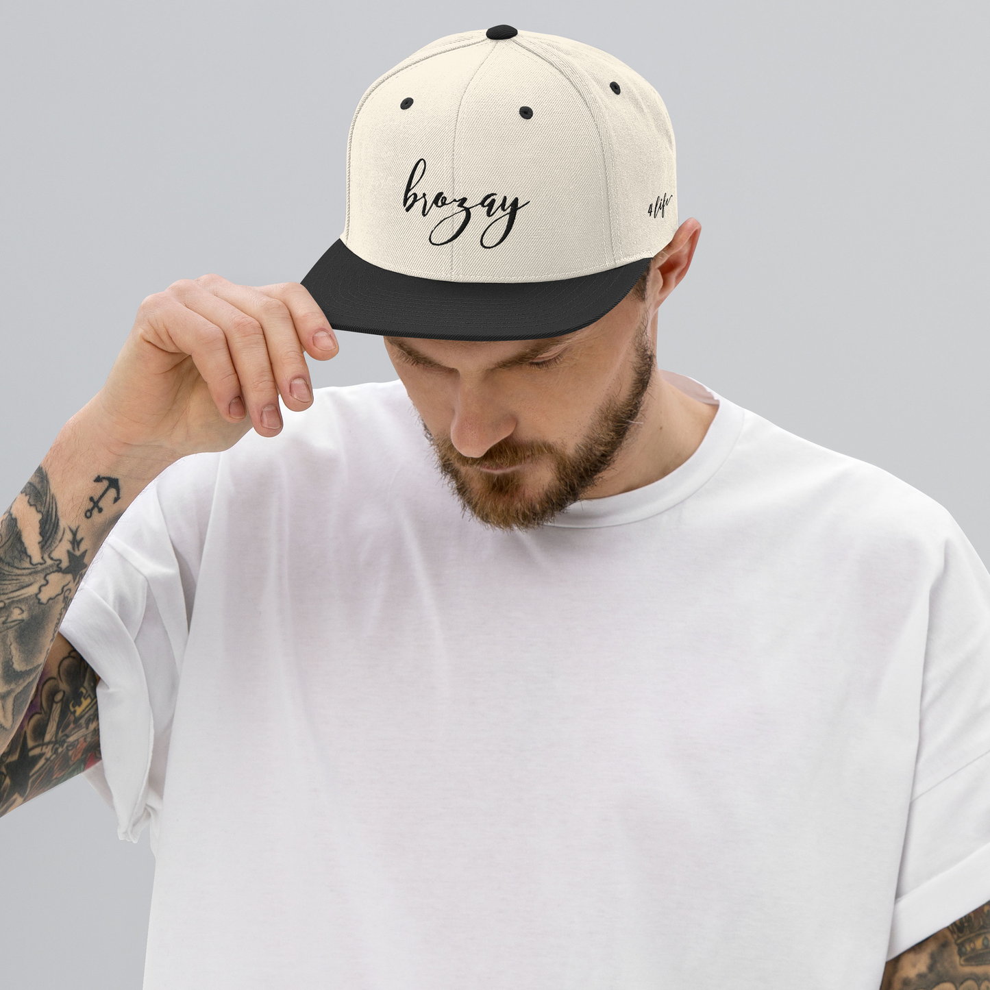 Lux&Life 'Brozay' Script Snapback Hat