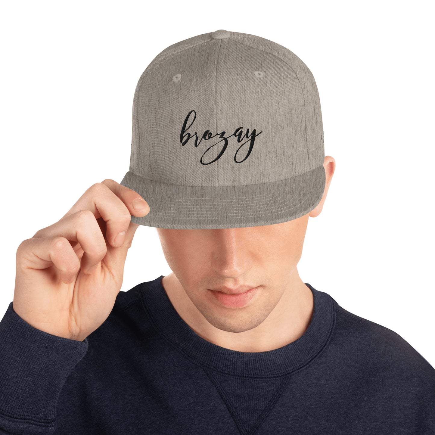 Lux&Life 'Brozay' Script Snapback Hat