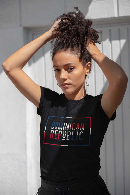 Lux&Life 'Rep Ya Flag' T-Shirt - Dominican Republic