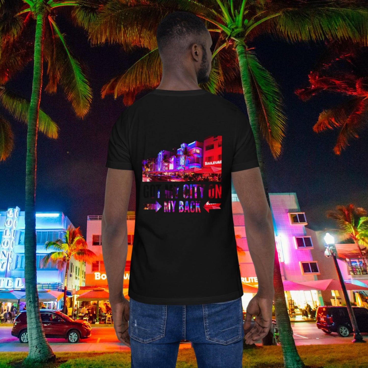 Lux&Life 'Rep Ya City' Unisex T-Shirt - Miami