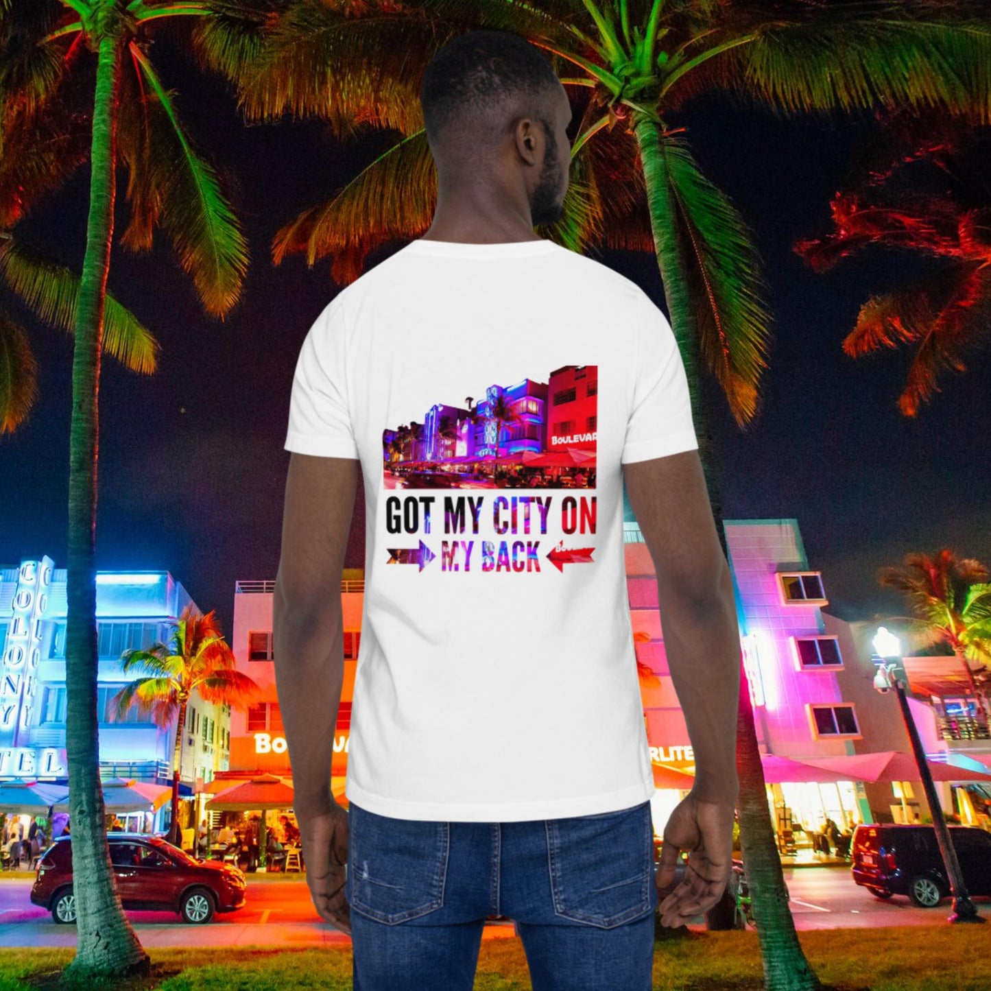 Lux&Life 'Rep Ya City' Unisex T-Shirt - Miami